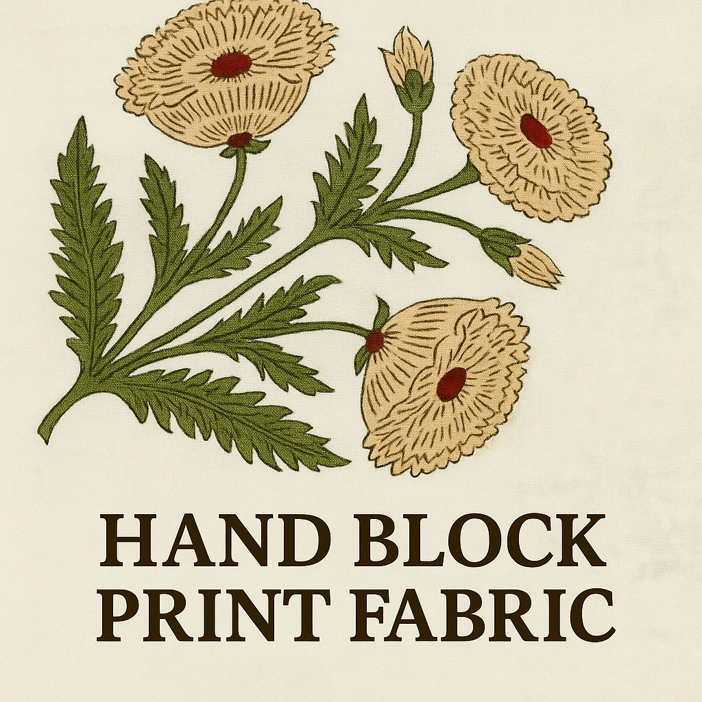 Mughal Flower Prints Fabrics